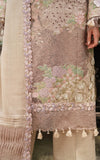 Asifa & Nabeel Pashmina Luxe Unstitched Embroidered 3Pc Suit LWC25-03 Blanc