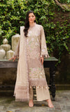 Asifa & Nabeel Pashmina Luxe Unstitched Embroidered 3Pc Suit LWC25-03 Blanc