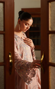 Asifa & Nabeel Pashmina Luxe Unstitched Embroidered 3Pc Suit LWC25-06 Glace