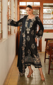 Asifa & Nabeel Pashmina Luxe Unstitched Embroidered 3Pc Suit LWC25-07 Opal