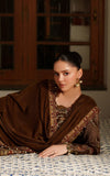 Asifa & Nabeel Pashmina Luxe Unstitched Embroidered 3Pc Suit LWC25-08 Cedar