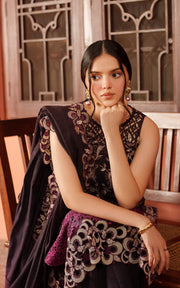 Asifa & Nabeel Pashmina Luxe Unstitched Embroidered 3Pc Suit LWC25-09 Siera