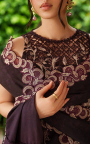 Asifa & Nabeel Pashmina Luxe Unstitched Embroidered 3Pc Suit LWC25-09 Siera