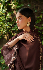 Asifa & Nabeel Pashmina Luxe Unstitched Embroidered 3Pc Suit LWC25-10 Aima