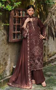 Asifa & Nabeel Pashmina Luxe Unstitched Embroidered 3Pc Suit LWC25-10 Aima