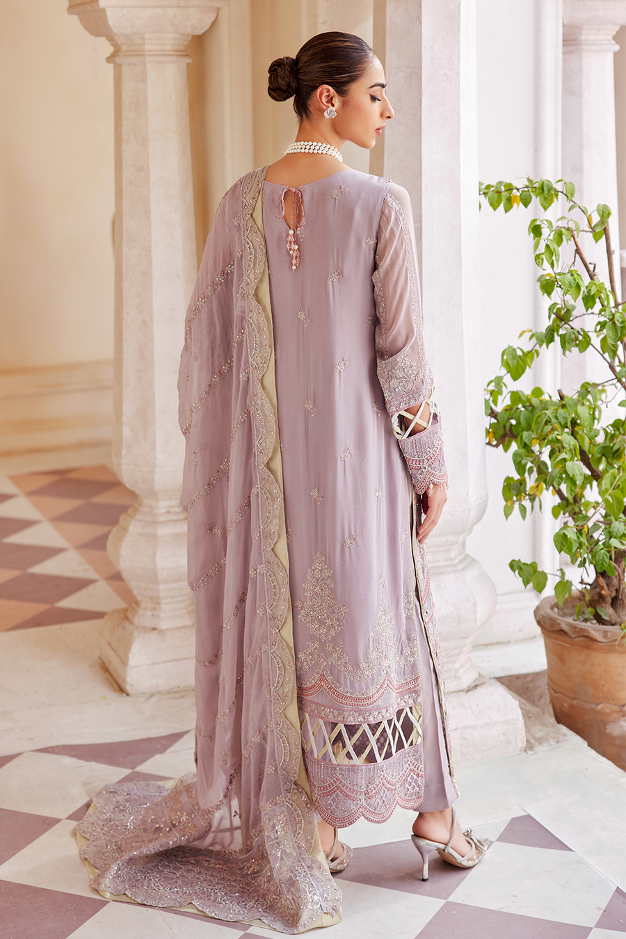 Emaan Adeel Luxe Chiffon Wedding Formal 3 Piece Suit LX 06