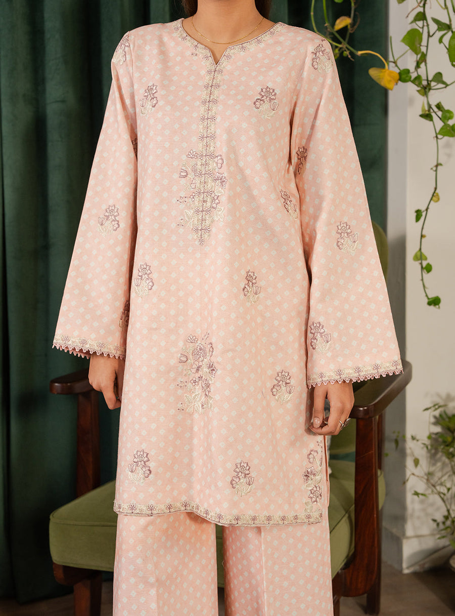Faiza Faisal Lumiere Printed Khaddar Stitched 2Pc Suit - LYRA