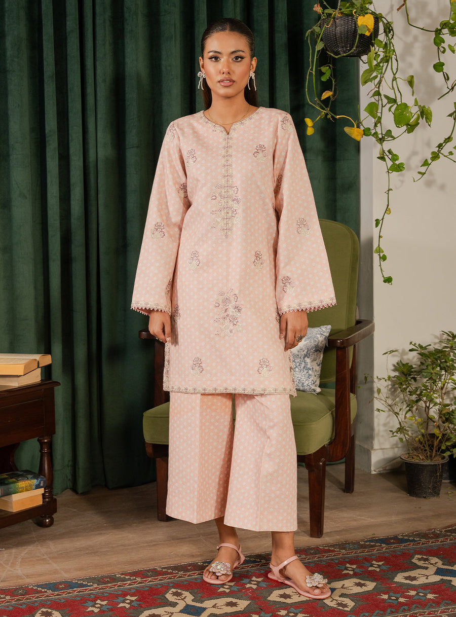 Faiza Faisal Lumiere Printed Khaddar Stitched 2Pc Suit - LYRA