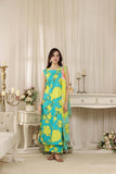 Feathers Threads of Poetry Unstitched Lawn 3Pc Suit Lagoon Lullaby-FT765
