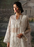 Afrozeh La Fuchsia Embroidered Organza Unstitched 3Pc Suit - Laira