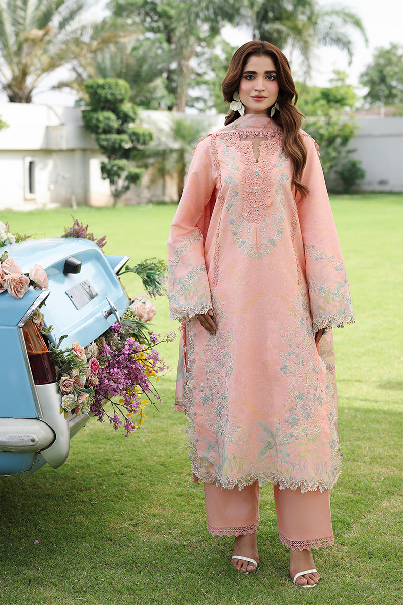 Rang Rasiya Florence Festive Embroidered Lawn Unstitched 3Pc Suit - LALEH
