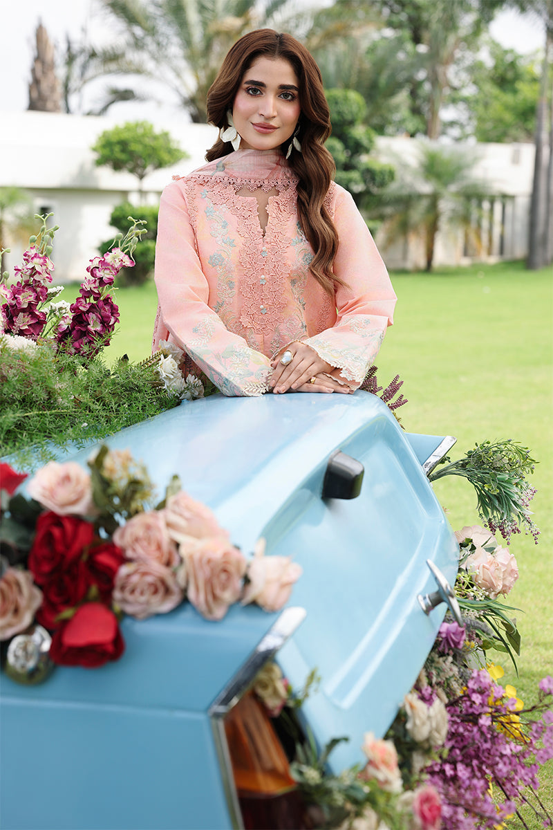 Rang Rasiya Florence Festive Embroidered Lawn Unstitched 3Pc Suit - LALEH