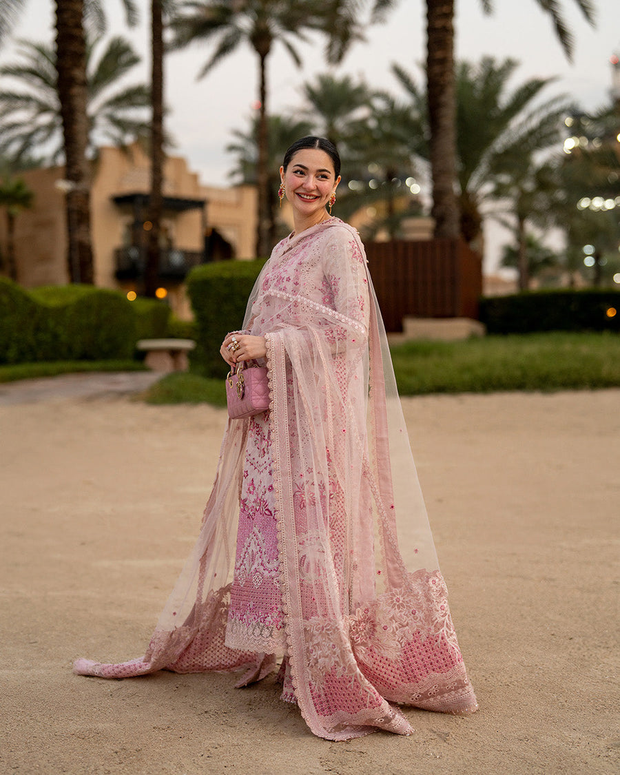 Faiza Saqlain AYA Embroidered Luxury Lawn Unstitched 3Pc Suit - LAMIJA
