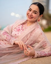 Faiza Saqlain AYA Embroidered Luxury Lawn Unstitched 3Pc Suit - LAMIJA