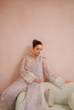 Emaan Adeel Starlit Jewels Unstitched Organza 3Pc Suit - Lapis