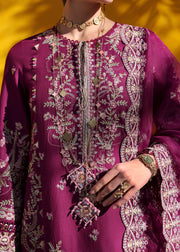 Kanwal Malik Elysia Embroidered Lawn Unstitched 3Pc Suit - LAVENA