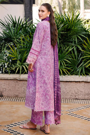 Farasha Summer Essentials Embroidered Lawn Unstitched 3Pc Suit - Lavender Rush