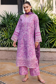 Farasha Summer Essentials Embroidered Lawn Unstitched 3Pc Suit - Lavender Rush