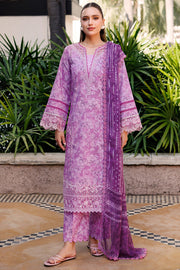 Farasha Summer Essentials Embroidered Lawn Unstitched 3Pc Suit - Lavender Rush