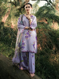 HemStitch The Garden Embroidered Lawn Unstitched 3Pc Suit - Lavender