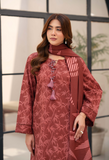 Humdum La vie Printed Khaddar Unstitched 3Pc Suit D-03
