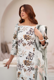 Humdum La vie Printed Khaddar Unstitched 3Pc Suit D-07