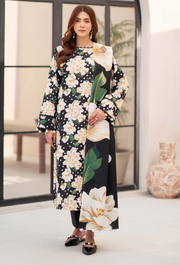 Humdum La vie Printed Khaddar Unstitched 3Pc Suit D-09