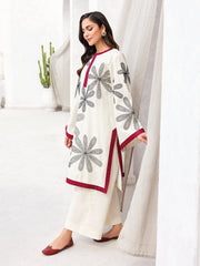 Faiza Faisal Aura Pret Embroidered Dobby Lawn 2Pc Suit - Layal