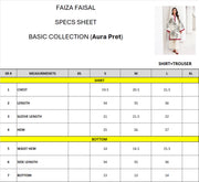 Faiza Faisal Aura Pret Embroidered Dobby Lawn 2Pc Suit - Layal