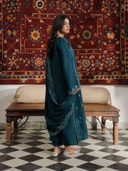 Virsa by Cinq Embroidered Karandi Unstitched 3Pc Suit - LEHER