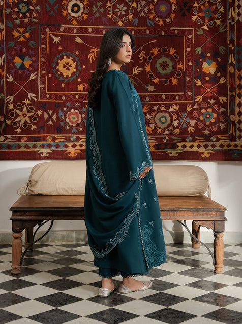 Virsa by Cinq Embroidered Karandi Unstitched 3Pc Suit - LEHER