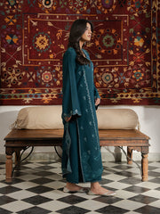 Virsa by Cinq Embroidered Karandi Unstitched 3Pc Suit - LEHER