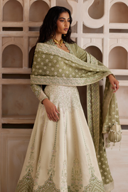 Soraya Silk Edit Embroidered Chanderi Silk Unstitched 3Pc Suit - Lehr