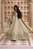 Soraya Silk Edit Embroidered Chanderi Silk Unstitched 3Pc Suit - Lehr