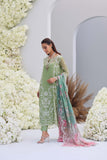 Mina Hasan Embroidered Raw Silk Unstitched 3Pc Suit - Leila