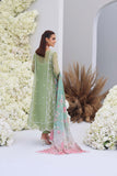 Mina Hasan Embroidered Raw Silk Unstitched 3Pc Suit - Leila