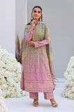 Mina Hasan Embroidered Raw Silk Unstitched 3Pc Suit - Leila