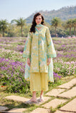 Farasha Summer Escape Embroidered Lawn Unstitched 3Pc Suit - Lemon Glow