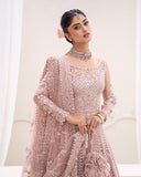 Rua by Faiza Saqlain Embroidered Net Unstitched 3Pc Suit - LEYAN