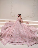 Rua by Faiza Saqlain Embroidered Net Unstitched 3Pc Suit - LEYAN