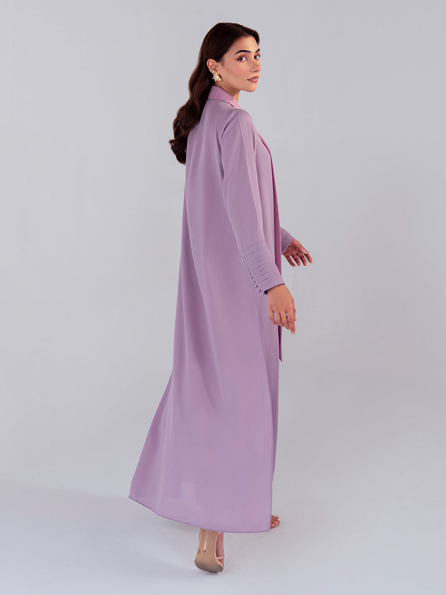 Hemstitch Georgette Affair Embroidered Georgette Stitched 2Pc Suit - Lilac