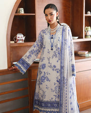Roheenaz Eclat Gerden Printed Lawn Unstitched 3Pc Suit - LILAC BLOOM