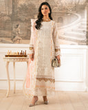 Zivah Apparel Unstitched Embroidered Luxury Lawn 3Pc Suit - Lilium