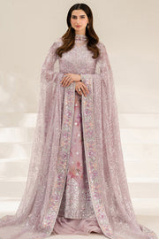 Farasha Fiorella Embroidered Chiffon Unstitched 3Pc Suit - Lilly Passion