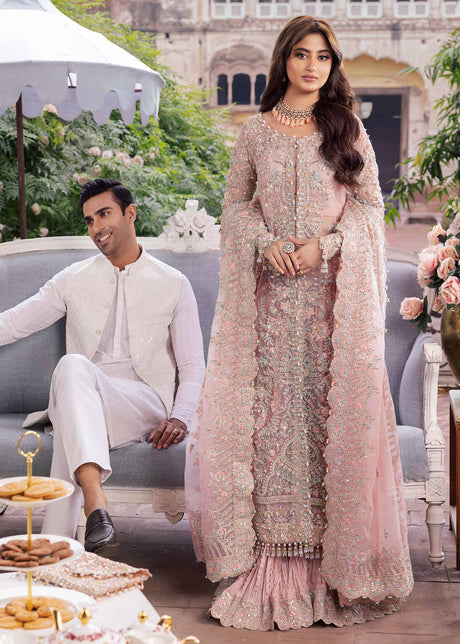 Maahi by Kanwal Malik Embroidered Organza Unstitched 3Pc Suit - LINA