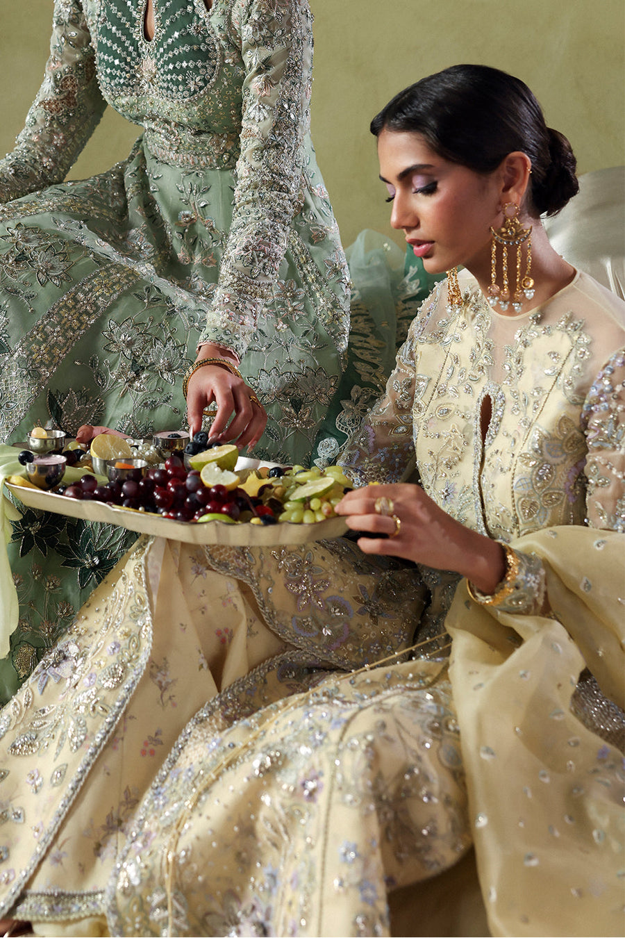 Soraya Lumene Embroidered Organza Unstitched 3Pc Suit - Liora