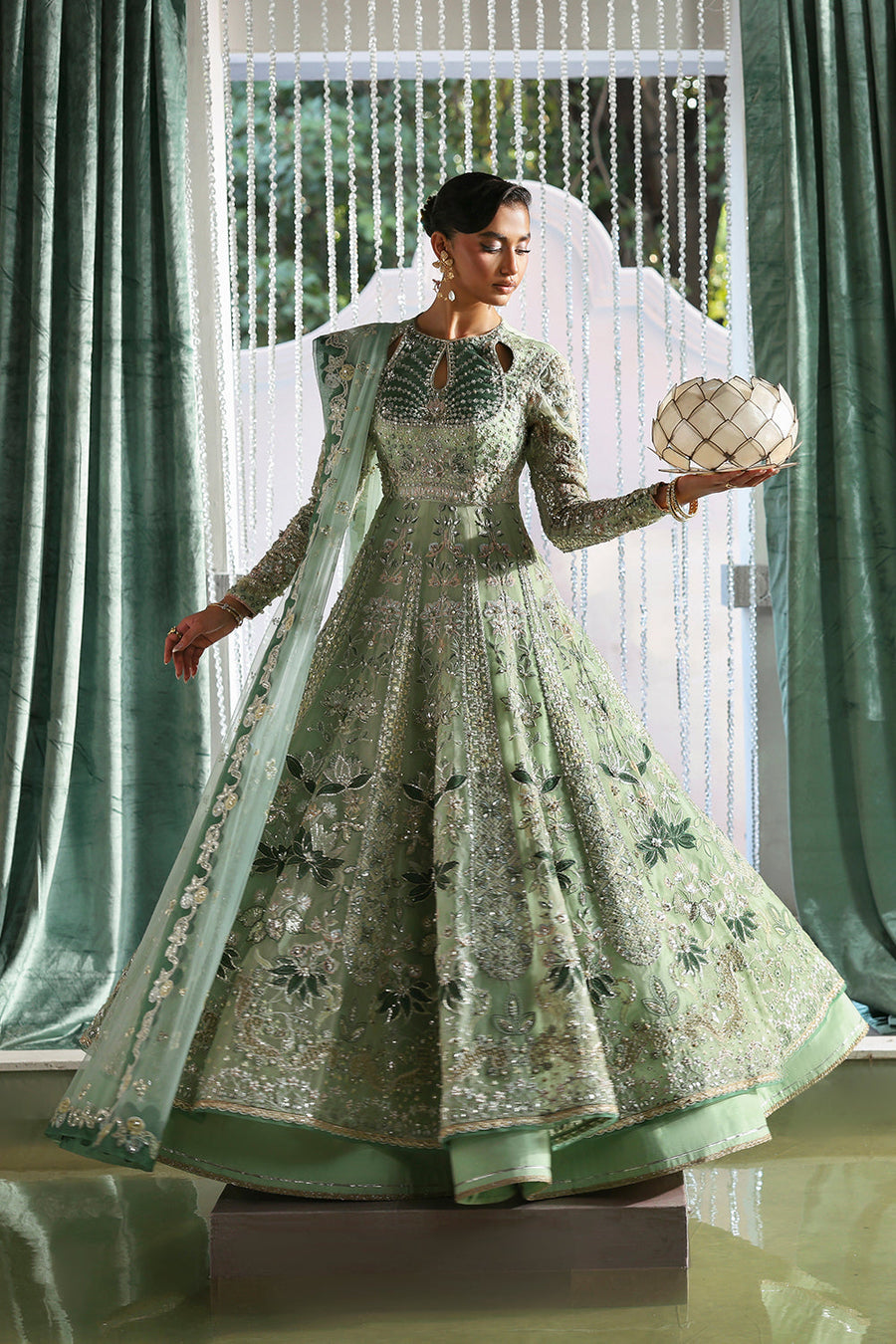 Soraya Lumene Embroidered Organza Unstitched 3Pc Suit - Lirien