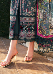 Kanwal Malik Zaina Embroidered Lawn Unstitched 3Pc Suit - LIVIA