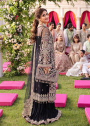 Maahi by Kanwal Malik Embroidered Net Unstitched 3Pc Suit - LIYANA