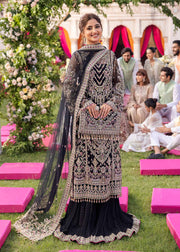 Maahi by Kanwal Malik Embroidered Net Unstitched 3Pc Suit - LIYANA